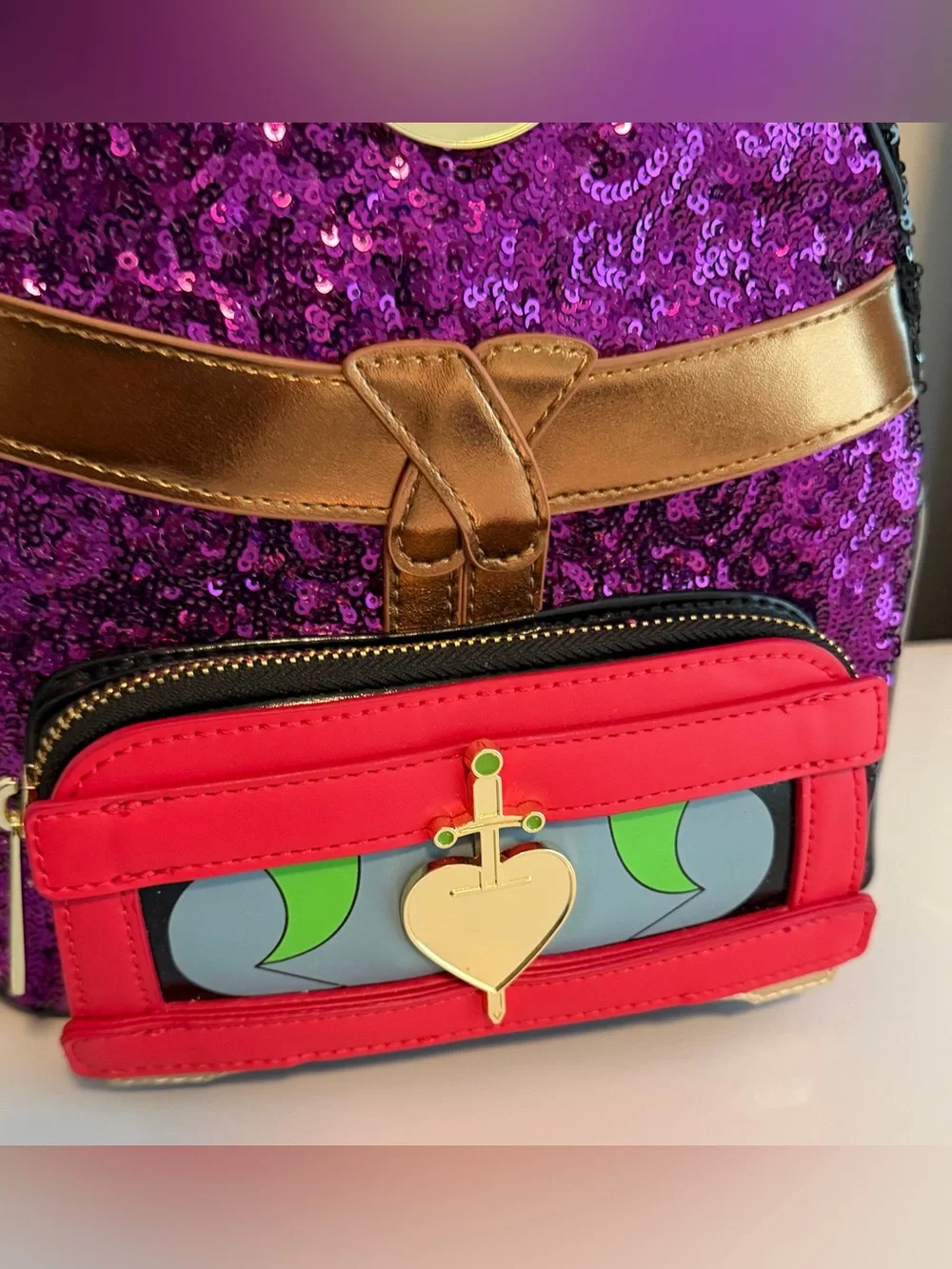 Loungefly x Disney Evil Queen Sequined Figural Mini Backpack
